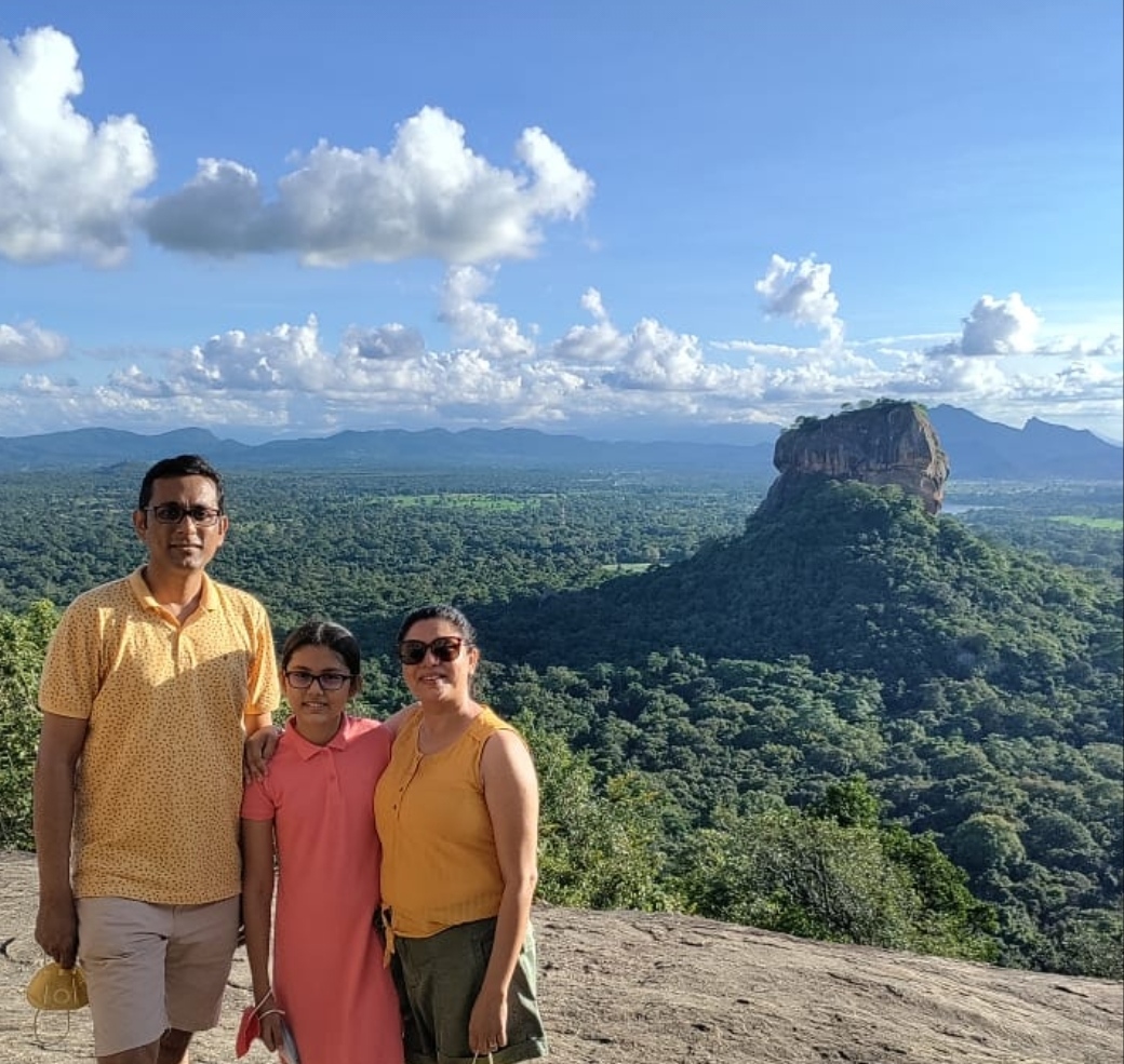Sigiriya Rock  Front View From Pidurangala  